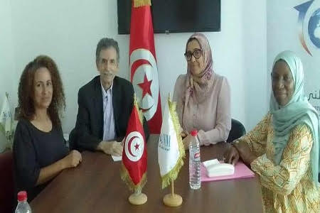 السيد عبد اللطيف شابو، رئيس منظمة الهلال الأحمر التونسي يؤدي زيارة عمل إلى المرصد الوطني للهجرة
